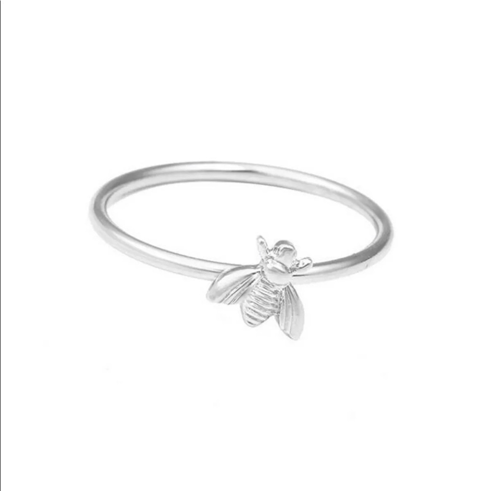 Ring Rose Gold Silver Tone Honey Bee NEW - Picture 5 of 8